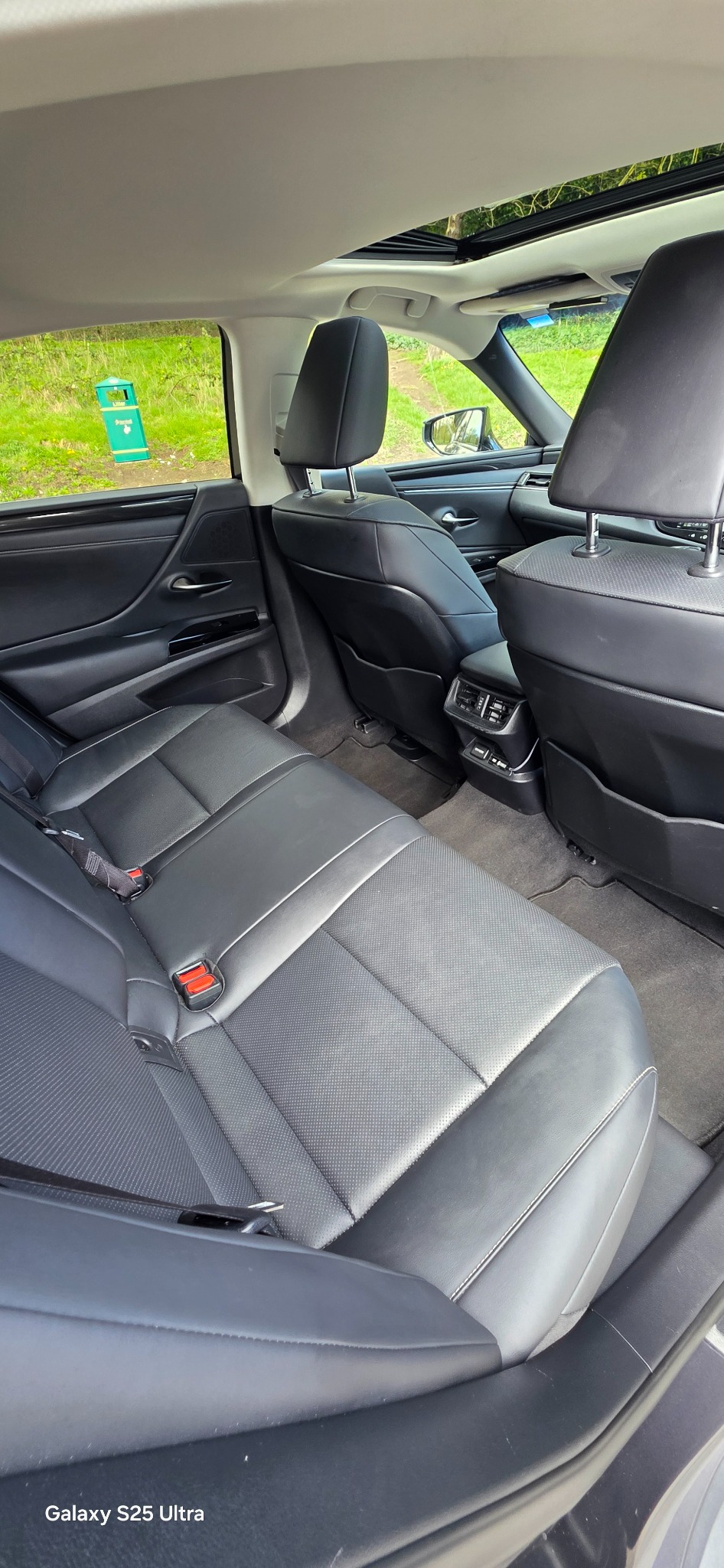 Rear passenger seating area